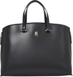 Tommy Hilfiger Cabas Sac Femme Modern avec Compartiments, Noir (Black), Taille Unique