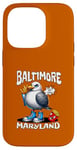 Coque pour iPhone 14 Pro Baltimore Maryland Seagull French Fries Souvenir drôle