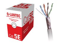 Alantec Q-Lantec - Samlet Kabel - 305 M - Foliebelagt Uskjermet Tvinnet Kabelpar (F/Utp) - Cat 5E - Solid - Lysegrå