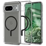 Spigen Ultra Hybrid MagFit Case for Google Pixel 8, Compatible with MagSafe Accessories - Crystal Clear