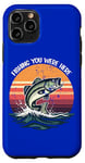 Coque pour iPhone 11 Pro Vintage Fishing You Were Here : des jeux de mots qui accrochent le cœur de papa