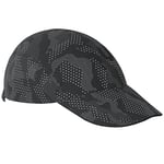 Salomon XA Reflective Unisex Cap, Lightweight performance, Choice of fabric, Everyday comfort, Deep Black, AO, Reflective Silver, One Size