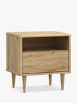 EasyKlix Sherbrooke 1 Drawer Bedside Table, Oak