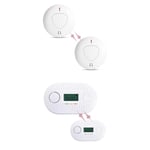 fxo Smoke Detector & Carbon Monoxide CO Alarm Value Multipack - 3 Interlinking Unit Home Protection Pack