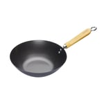 KitchenCraft World of Flavours Oriental Non-Stick Carbon Steel Wok, 25cm