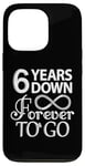 iPhone 13 Pro 6 Years Down Forever To Go - 6th Wedding Anniversary Day Case