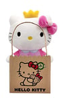 Joytoy Hello Kitty Princess Eco Plush 24 cm dans Un Sac en Carton réutilisable – La Peluche est fabriquée à partir de matériaux 100% recyclés à partir de Bouteilles en Pet