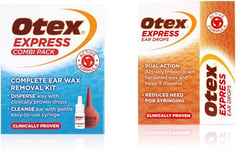 Otex Express Combi Pack, Clinically Proven Ear Wax Removal Kit with Drops