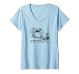 Womens Austin Tilly British WW2 Military Utility Truck V-Neck T-Shirt