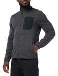 Champion Men's Legacy Outdoor Polar-Soft Tech Fleece Full Zip Hoodie, Nero Melange, L