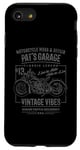 Coque pour iPhone SE (2020) / 7 / 8 Pat's Garage Design de moto pour le nom Pat