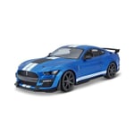 Bburago-1/18 Voiture Ford Shelby-Bleue et Blanche, M31388