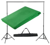 Kit complet studio photo + fond vert sans coutures 3x3 m photo vidéo studio professionnel Helloshop26 1802011/4