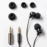 Azuri Oreillette Stereo Mains-Libres - Noir - 3.5 mm - Universel - Casques (Intra-aural, écouteur, avec Fil, Noir)