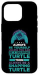 Coque pour iPhone 16 Pro Turtle Snapping What Can I Say Aligator Tortue cassante