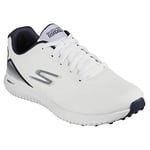 Skechers Men's Max 2 Arch Fit Waterproof Spikeless Golf Shoe Sneaker, White Navy, 9.5 UK