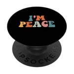 Im Peace I Come in Peace Costume de couple pour homme et femme PopSockets PopGrip Adhésif