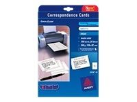 Avery Quick&Clean C2318 - Cartes de visite recto/verso - blanc - 82.6 x 127 mm - 260 g/m² - 100 carte(s) ( 25 feuille(s) x 4 )