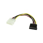 Startech - com Câble Adaptateur d'Alimentation Molex vers sata - LP4 Mâle vers sata Power Femelle - 15 cm - 0,152 m - Molex (4-pin) - sata 15 broches