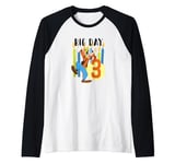 Disney Goofy Birthday Big Day 3 Years Old Manche Raglan