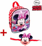 Minnie Souris Disney Masque Sac à Dos 3D École Maternelle Temps Libre