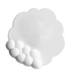 Tapis de souris Cloud, Support de poignet en mousse &agrave; m&eacute;moire de forme, emp&ecirc;che le glissement, repose-paume ergonomique pour ordinateur portable, PC de jeu, blanc