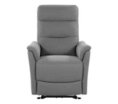 Fauteuil relax TRACY tissu gris
