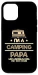 Coque pour iPhone 12/12 Pro Camping-car glacière Nature Lover Camping Papa Like Normal Papa