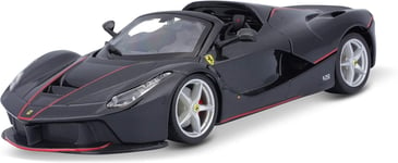 Bburago 1:24 Ferrari Laferrari Aperta - Black Diecast Model Car - In Stock