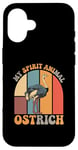 Coque pour iPhone 16 Citation drôle d'autruche est mon esprit animal citations drôles d'autruche