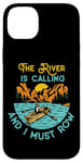 iPhone 14 Plus Rowing Row Boat Retro Vintage The River Is Calling And I Case