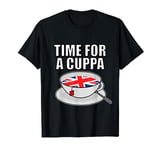 Time For A Cuppa UK United Kingdom Flag British Cup of Tea T-Shirt