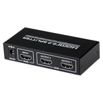 Maplin HDMI Splitter 1 Port In 2 Ports Out Ultra HD 4K/60fs Bandwidth 18Gbps for Dual Monitors for Laptop, TV, Monitor, Projector, TV Box, PS5/4, Xbox, Roku etc