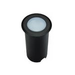 Leclubled - Petit Spot led encastrable 1W diamètre 50mm H80mm IP67 Multicolore rgb Finition Noir