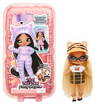 Na Na Na Surprise Fuzzy Series 1 - TIGRE LINDA - Poupée Mannequin Articulée de 18 cm - Inspirée du Tigre avec Onesie, Bonnet, Lunettes, Tenue et Chaussures - Jouet pour les Enfants de 4 ans et plus