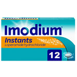 Imodium Instants (1 x 12 Tablets) Loperamide Dissolving Tablets for On-the-Go Diarrhoea Relief, Treats Short-Term and IBS Diarrhoea, Helps Restore Your Natural Rhythm, For Adults and Children Aged 12+