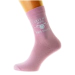 I Love My Mum This Much Light Pink Ladies Socks (From a Girl) UK 3.5-7.5 X6N871