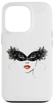 Coque pour iPhone 13 Pro Masque vénitien, joli visage, femme, Venise, Italie