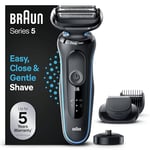 Braun Series 5 51-M4500cs Rasoir Électrique Avec Tondeuse À Barbe, Base De Recharge, Menthe