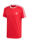 Adidas Men 3-STRIPES TEE T-shirt - Lush Red, X-Small