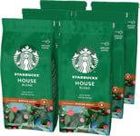 Starbucks House Blend Medium Roast Ground Coffee 200g - Pack of 6