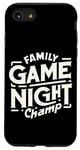 Coque pour iPhone SE (2020) / 7 / 8 Family Game Night Champ |----