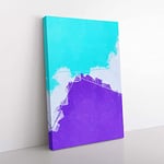 Big Box Art Live for The Lost in Abstract Canvas Wall Art Print Ready to Hang Picture, 76 x 50 cm (30 x 20 Inch), Purple, Turquoise, Grey, Purple