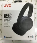 #JVC Foldable Wireless On-ear Headphones BLACK HAS31BTB NEW FREE DELIVERY