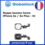 Nappe bouton home pour iPhone 6s / 6s Plus - Or