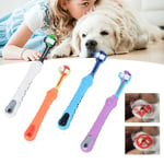 Three-head Toothbrush Pet Dog Cat Oral Dental Teeth Cleaning Hygiene