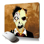 tapis de souris souple zombie brouillard fin du monde mort vivant horreur fumee cadeau gamer jeux video ergonomique Orange