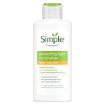 Simple Kind to Skin Protecting Light Moisturiser SPF 15 with pro-vitamin B5, vitamin E and glycerin lotion for sensitive skin 125 ml