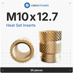 CNCKitchen Threaded Inserts M10 Standard - 20pcs