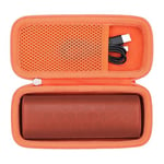 Khanka Étui Rigide Compatible avec l'enceinte Bluetooth Portable étanche Sonos Roam 2 / Sonos Roam/Sonos Roam SL, Orange, étui Uniquement